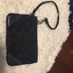 Black Coach Wristlet